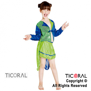 DISFRAZ MURGUERA NIA AZUL Y VERDE CAND TALLE 1 x 1